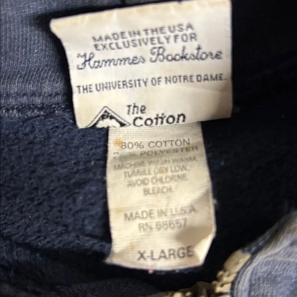 Notre Dame Fighting Irish Hawwes Bookstore Hoodie Sweatshirt XL Stitched - Picture 7 of 7